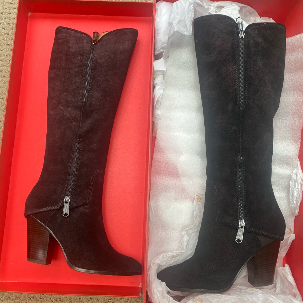 Donald J. Pliner Suede Heeled Boots